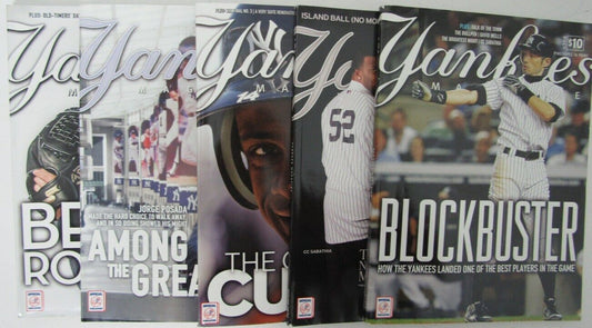 Lot of 5 2012 New York Yankees Magazines Ichiro/Granderson/Posada 153192