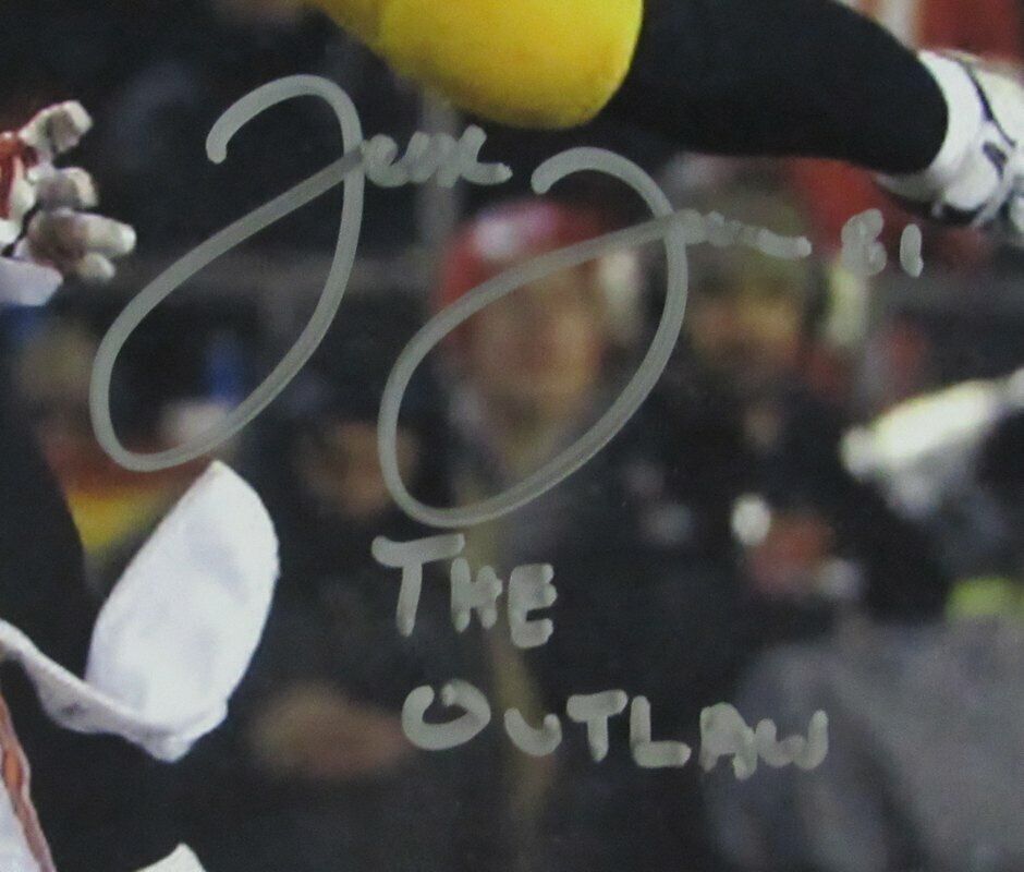 Jesse James Steelers Signed/Inscribed "The Outlaw" 11x14 Photo JSA 141516