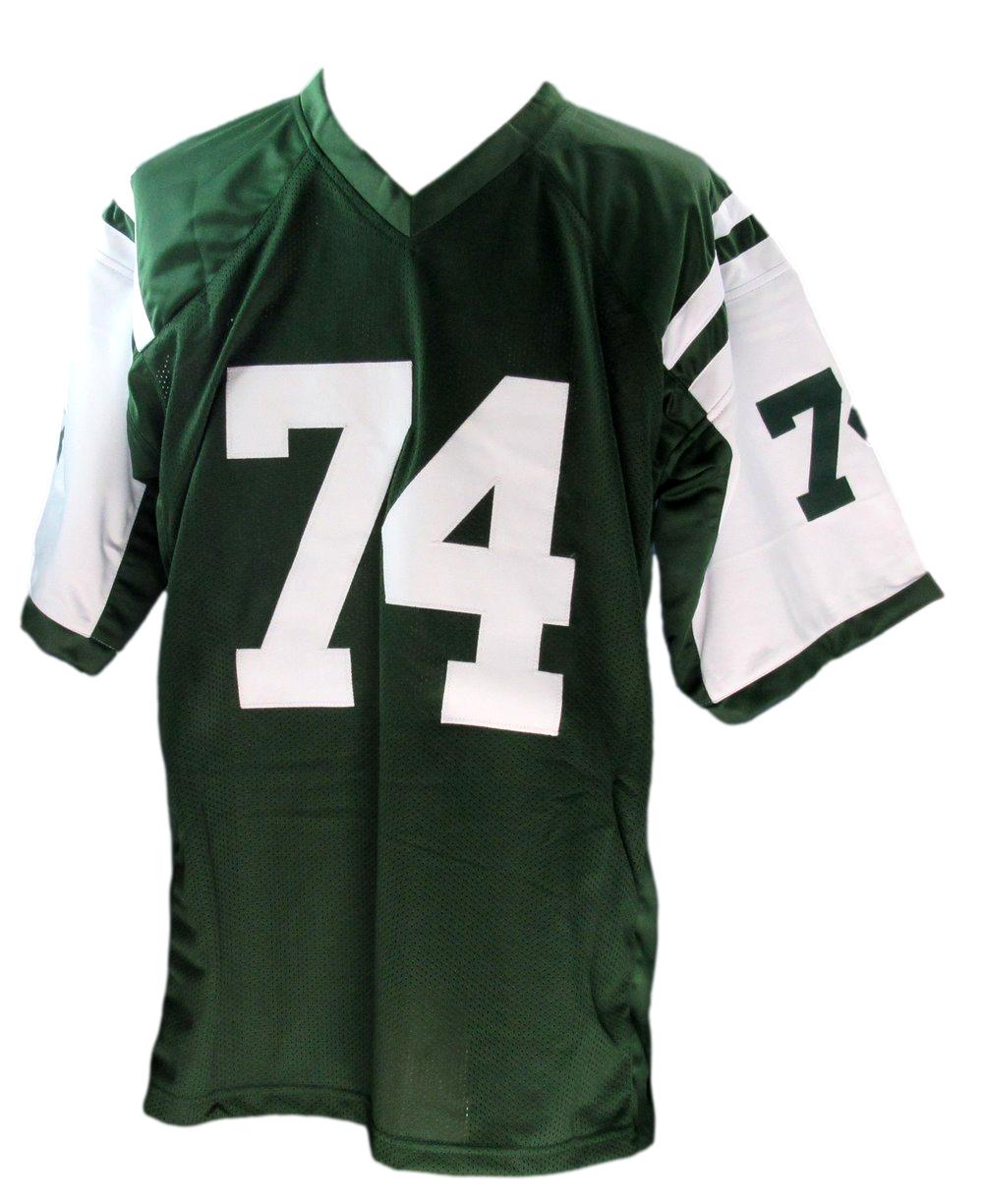 Nick Mangold Signed/Auto Custom Green Football Jersey New York Jets JSA 190341