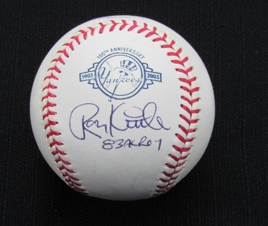 Ron Kittle Signed/Auto Yankees 100th OML Baseball JSA 186719