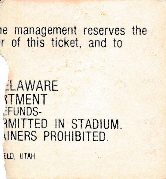 1976 Univ of Delaware vs. Villanova College Football Game Ticket Stub 1440583