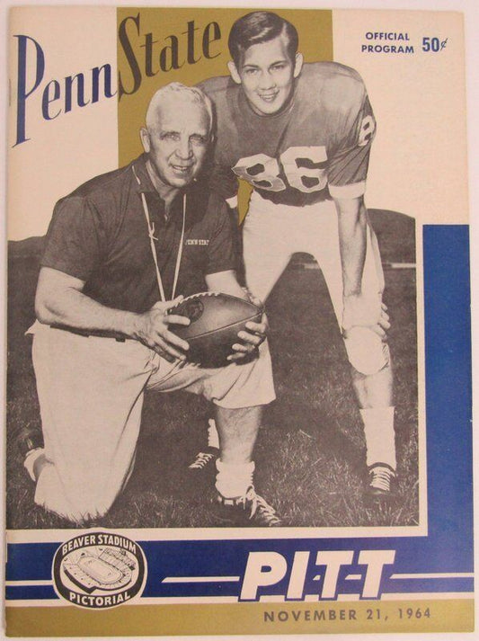 1964 Penn State Nittany Lions vs. Pitt Football Program 137836