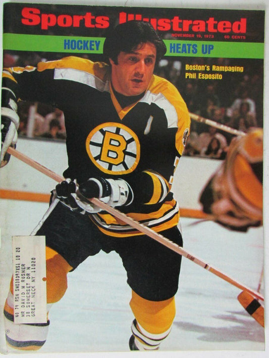 Phil Esposito Boston Bruins 1973 Sports Illustrated 11/19/73 146535