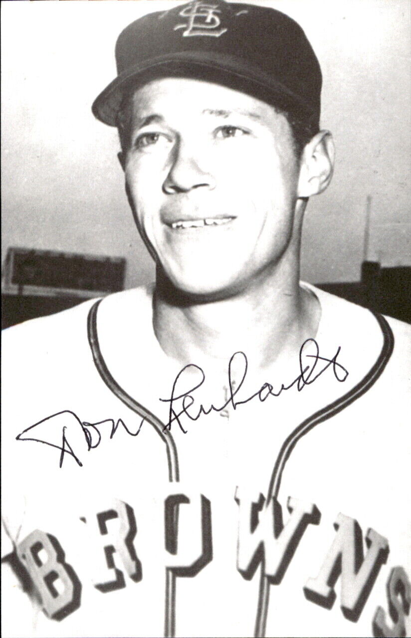 Don Lenhardt Browns d. 2014 Signed/Autographed 3x5  Photo 178559
