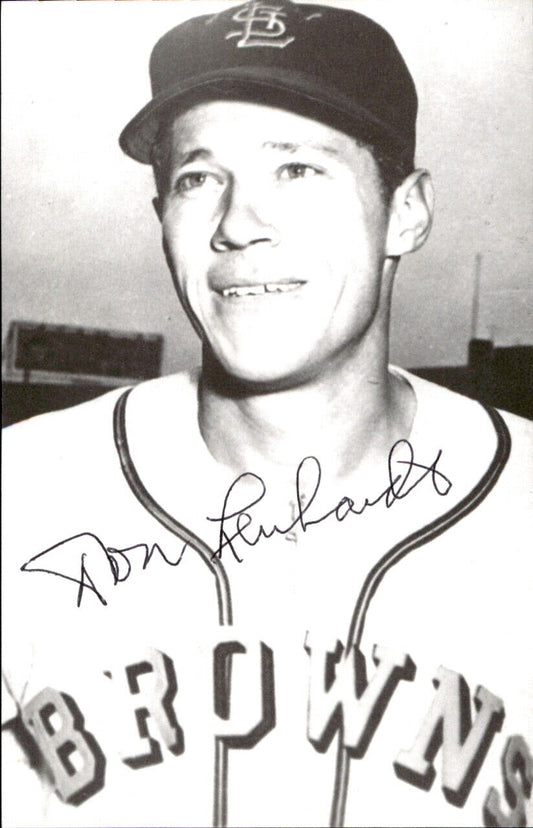 Don Lenhardt Browns d. 2014 Signed/Autographed 3x5  Photo 178559