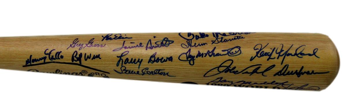 1980 Philadelphia Phillies Multi-signed by 33 Adirondack Bat PSA/DNA 190555