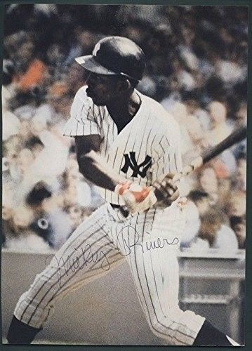 Mickey Rivers New York Yankees Signed/Autographed Magazine Page 120660