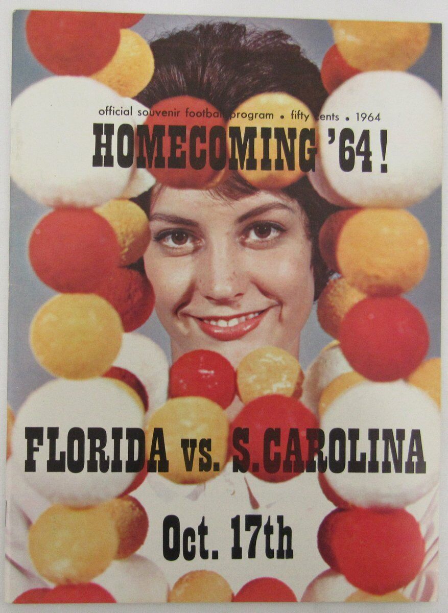 10/17/64 Florida Gators vs. South Carol. Univ. Official Football Program 136276