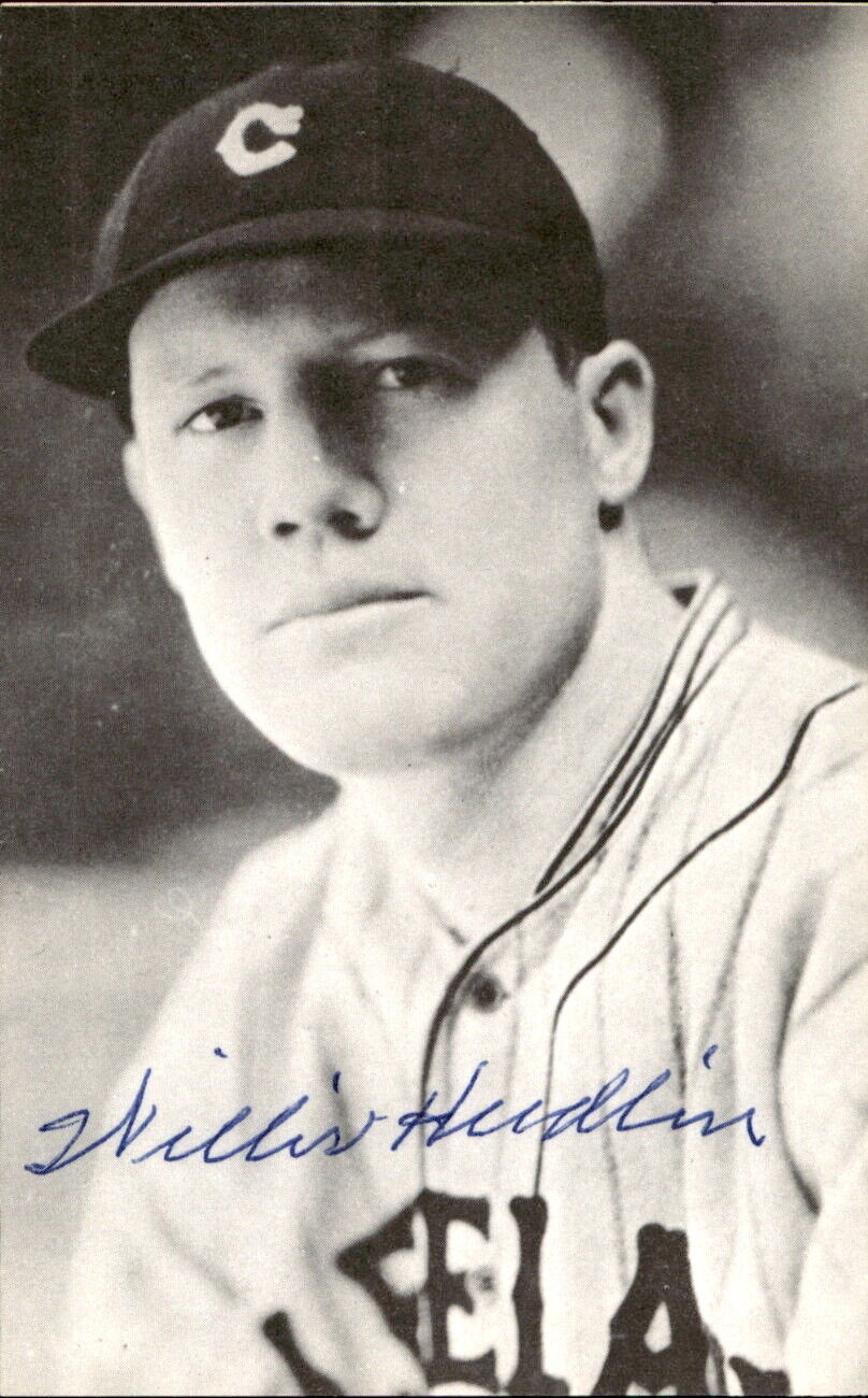 Willis Hudlin Indians Signed/Autographed 3x5  Photo 178469