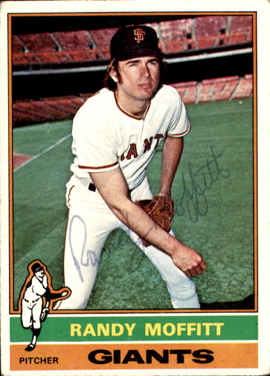 Randy Moffitt Autographed 1976 TOPPS Card #553 San Francisco Giants 183428