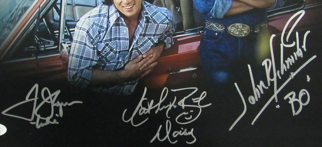 "Dukes of Hazzard" Signed/Inscribed by 3 BO DAISY LUKE 11x14 Photo JSA 167234