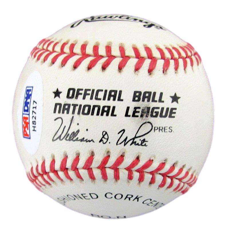 Willie Mays HOF Autographed ONL Baseball San Francisco Giants PSA/DNA 182186