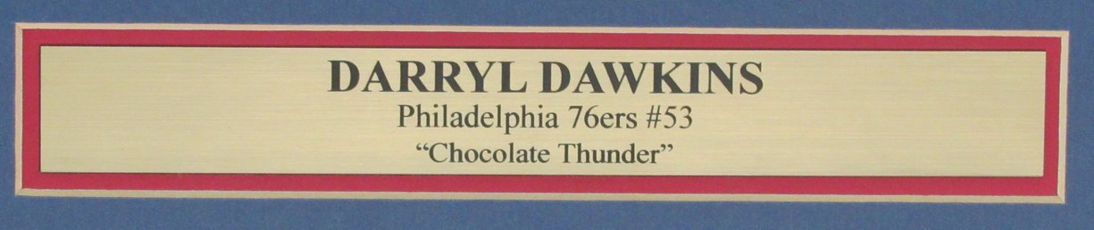 Darryl Dawkins Philadelphia 76ers Autographed 8x10 Photo Collage Framed 189613