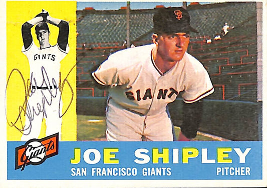 1960 TOPPS #239 Joe Shipley San Francisco Giants Signed/Auto Card 190982