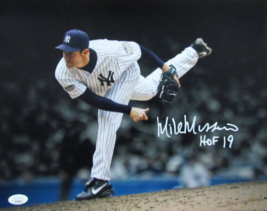 Mike Mussina HOF Autographed/Inscr 11x14 Photo New York Yankees JSA 177094