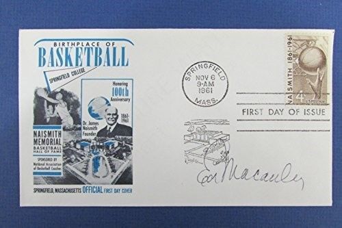 Ed Macquley Autographed/Signed 1961 Naismith HOF FDC First Day Cover 126742