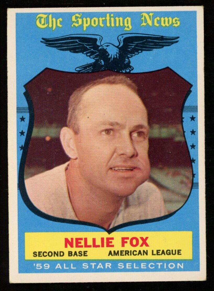 1959 Topps Baseball Nellie Fox HOF #556 Chicago White Sox