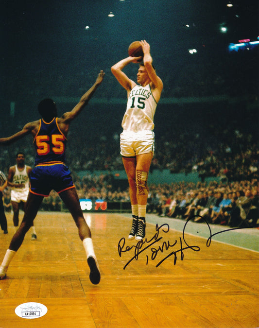 Tom Heinsohn HOF Signed/Inscribed 8x10 Photo Boston Celtics JSA 192939