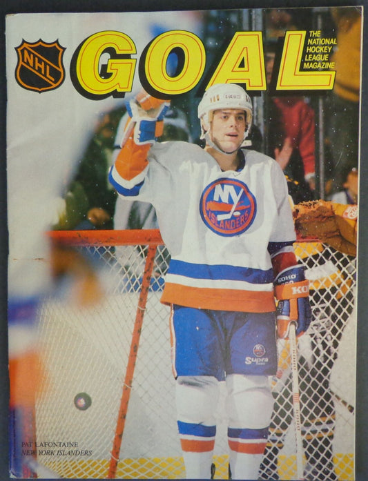 January 5, 1989 GOAL NHL Program Boston Bruins vs. New York Islanders 178068