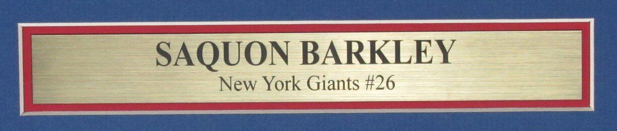 Saquon Barkley Autographed 11x14 Photo New York Giants Framed Beckett