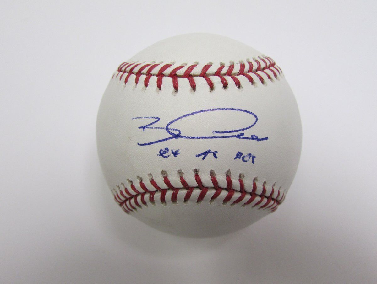 Bobby Crosby inscr "04 A2 ROY" Signed OML Baseball JSA 138011