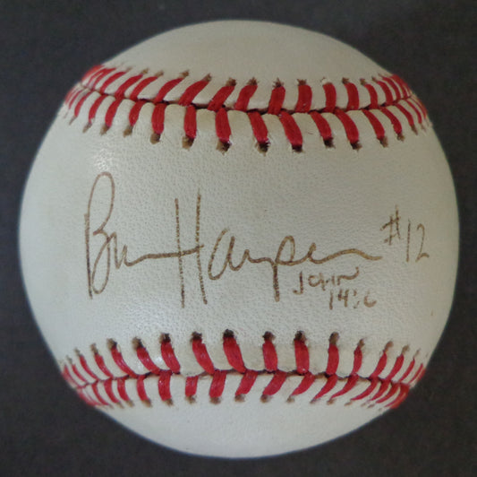 Brian Harper Signed/Inscribed Rawlings OAL Baseball Minnesota Twins 155682