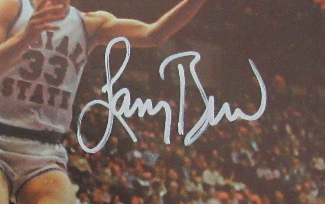 Larry Bird HOF Signed/Auto 1979 College Basketball Program Indiana State 189245