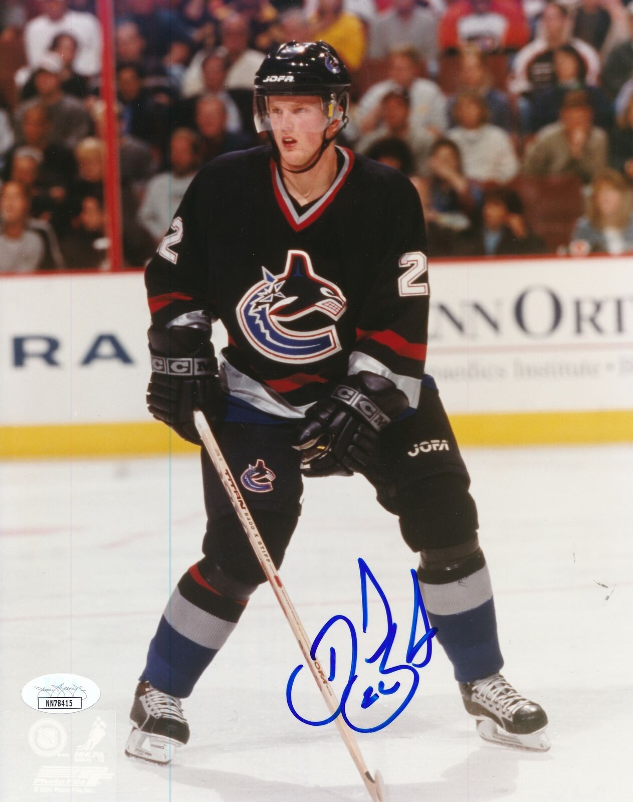 Daniel Sedin Vancouver Canucks Signed/Autographed 8x10 Photo JSA 163946