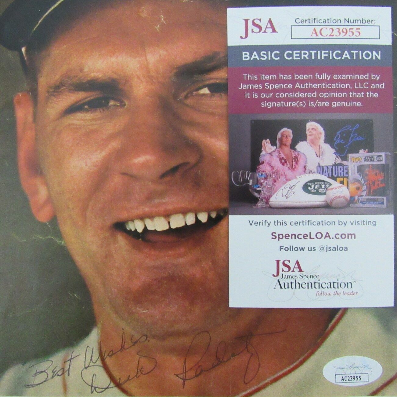 Dick Radatz Autographed Magazine Photo Boston Red Sox JSA