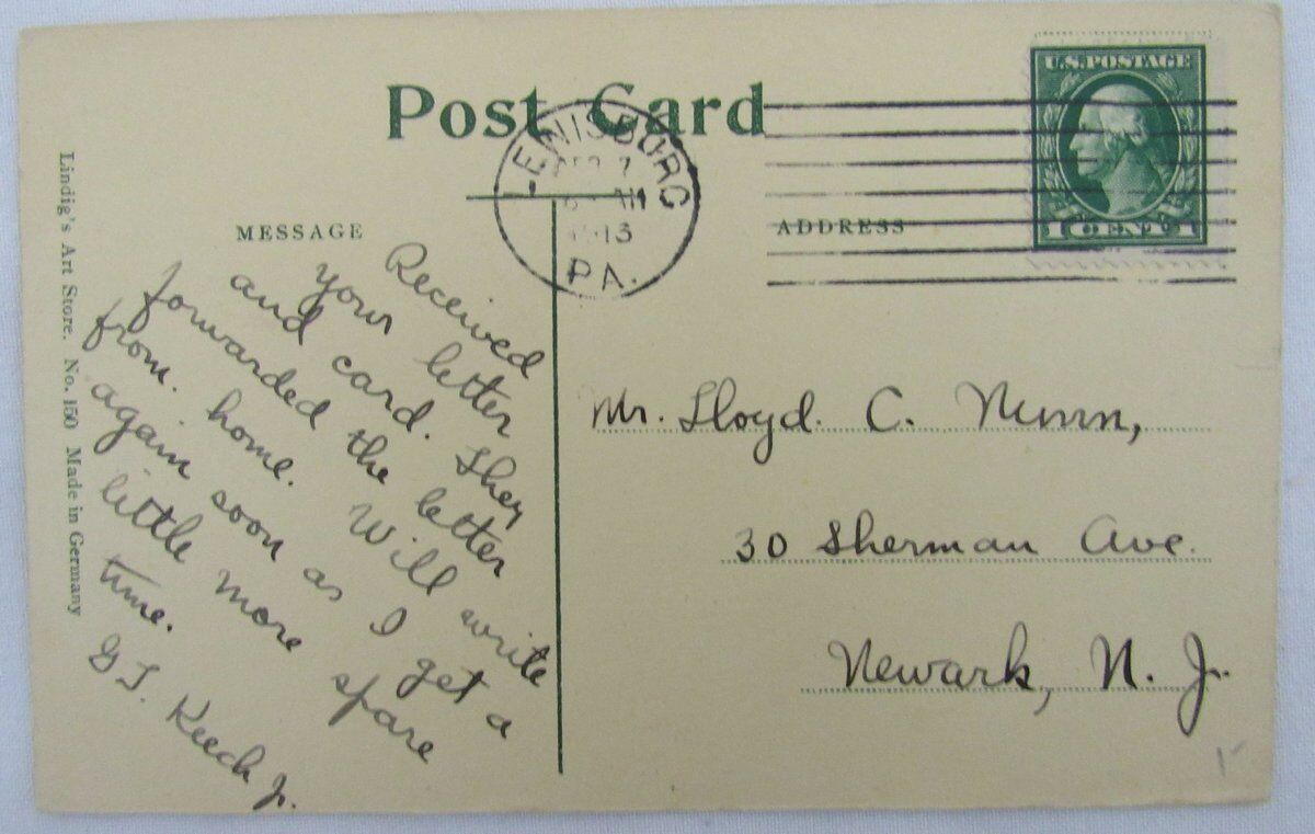 1913 Bucknell Athletic Field, Lewisburg, PA Postcard 136365