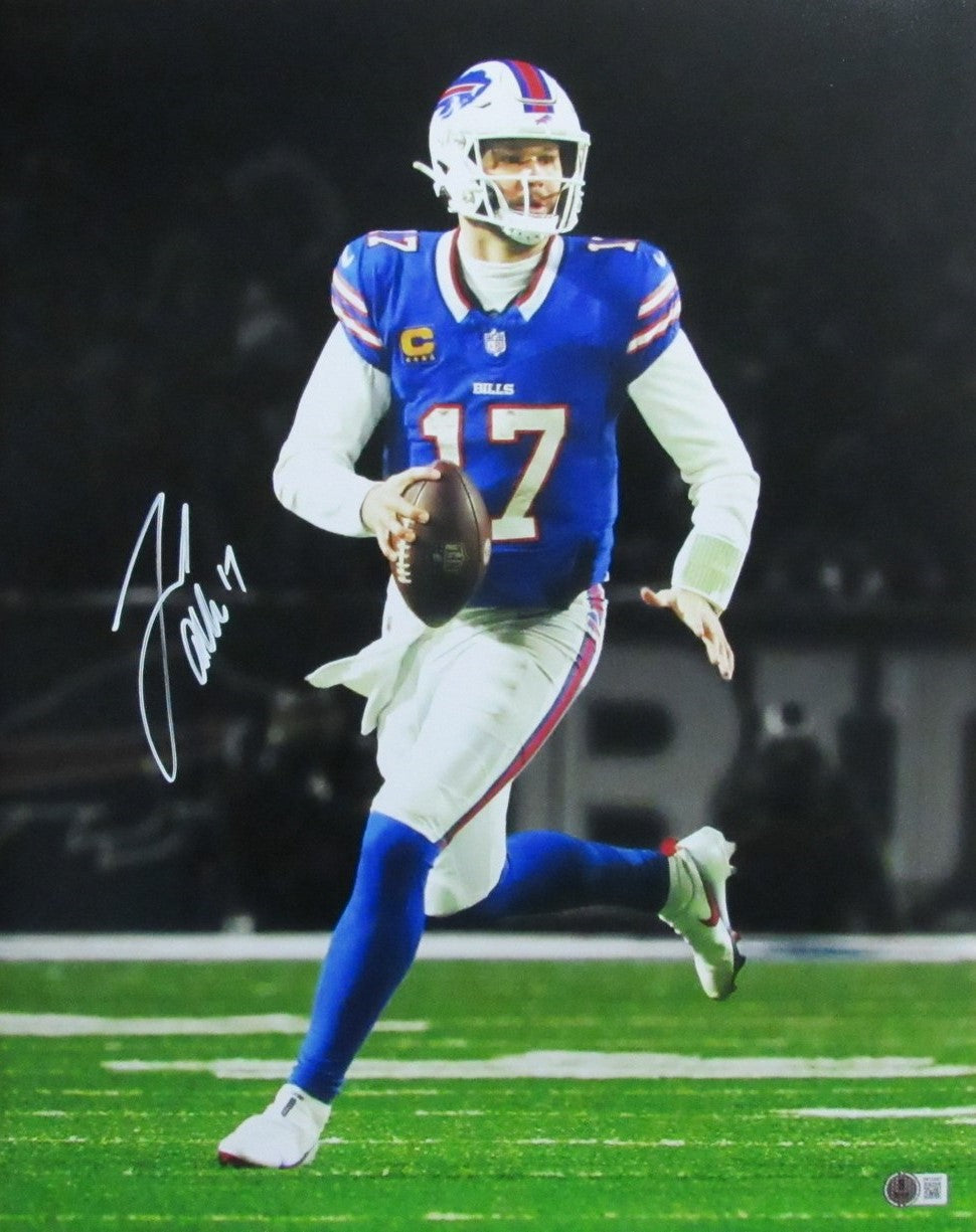 Josh Allen Signed/Autographed 16x20 Photo Buffalo Bills Beckett 192023