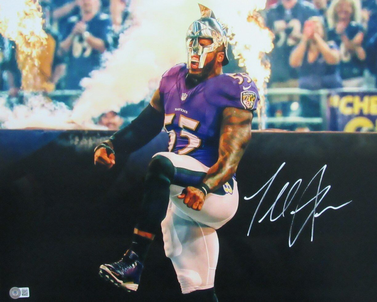 Terrell Suggs Autographed 16x20 Photo Baltimore Ravens Beckett