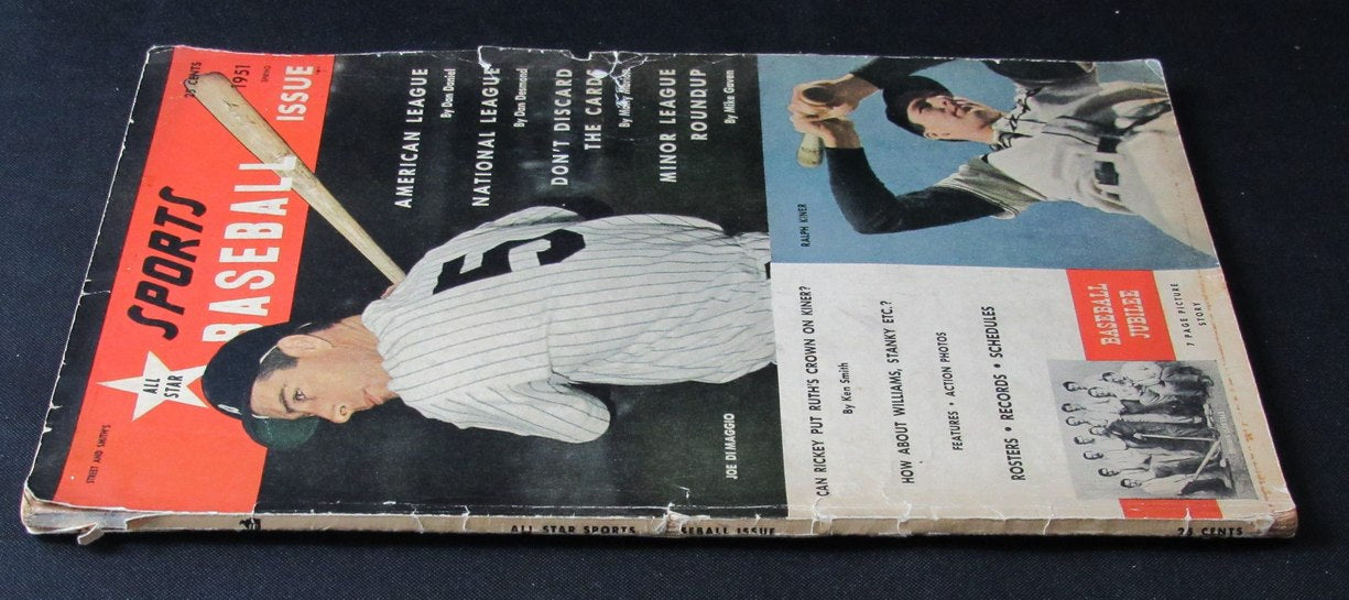 1951 Street & Smith All Star Baseball Magazine Joe DiMaggio on Cover 183854