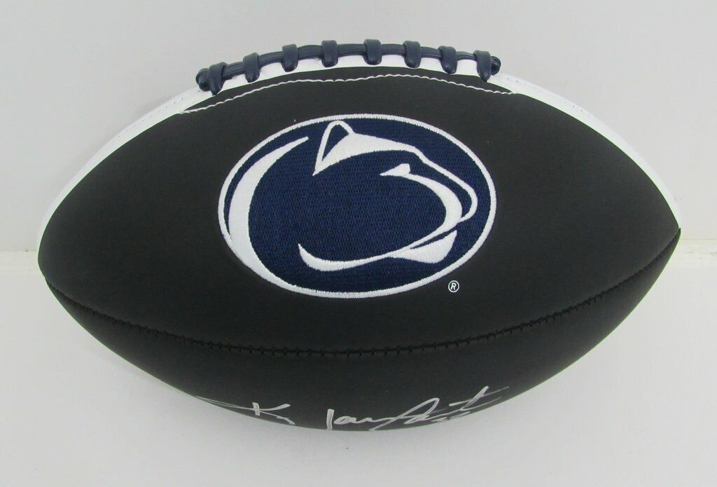 Ki-Jana Carter Penn State Signed/Auto PSU Logo Black Football JSA 138181