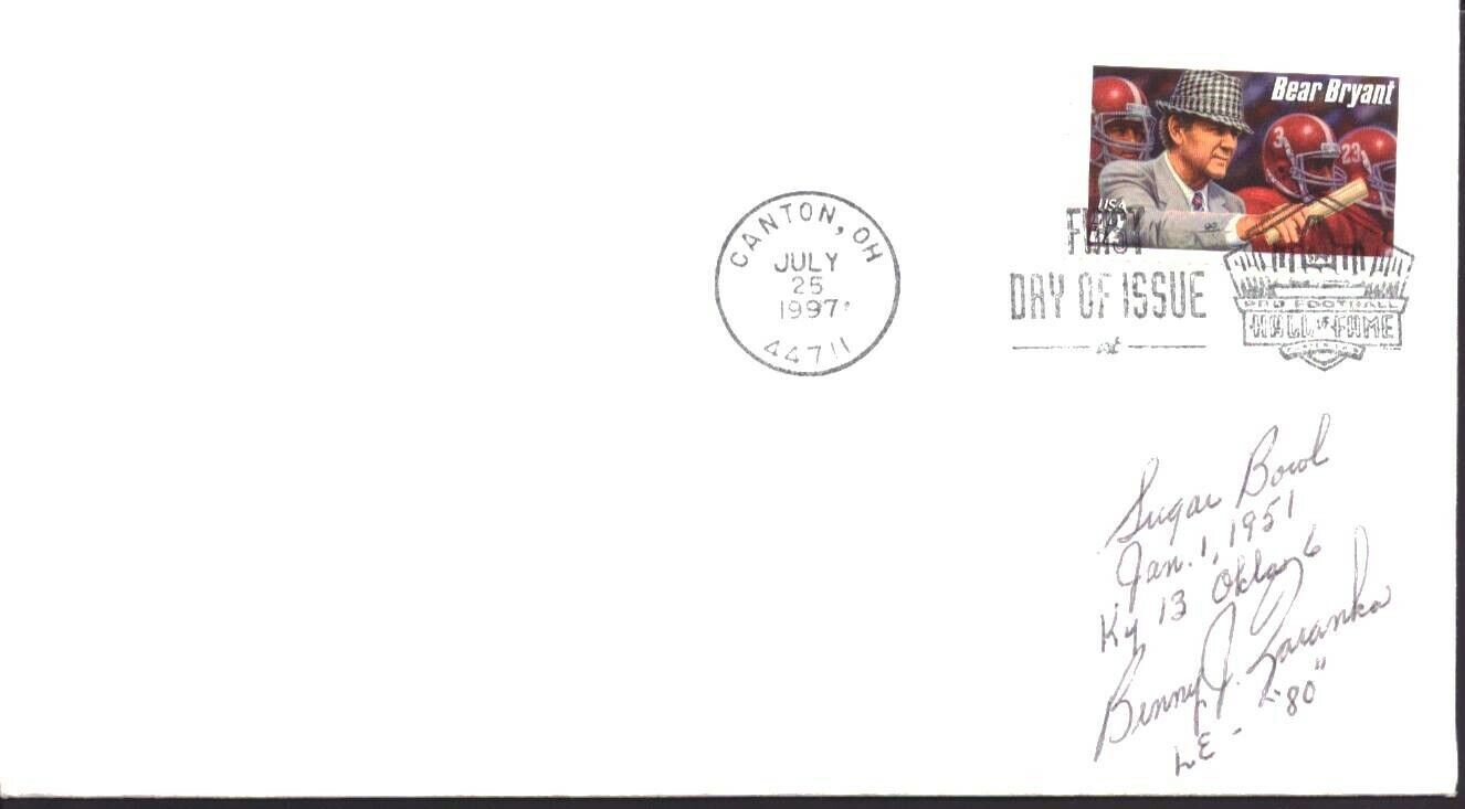 Benny Zaranka Signed/Autographed 1997 FDC First Day Cover Kentucky 151242