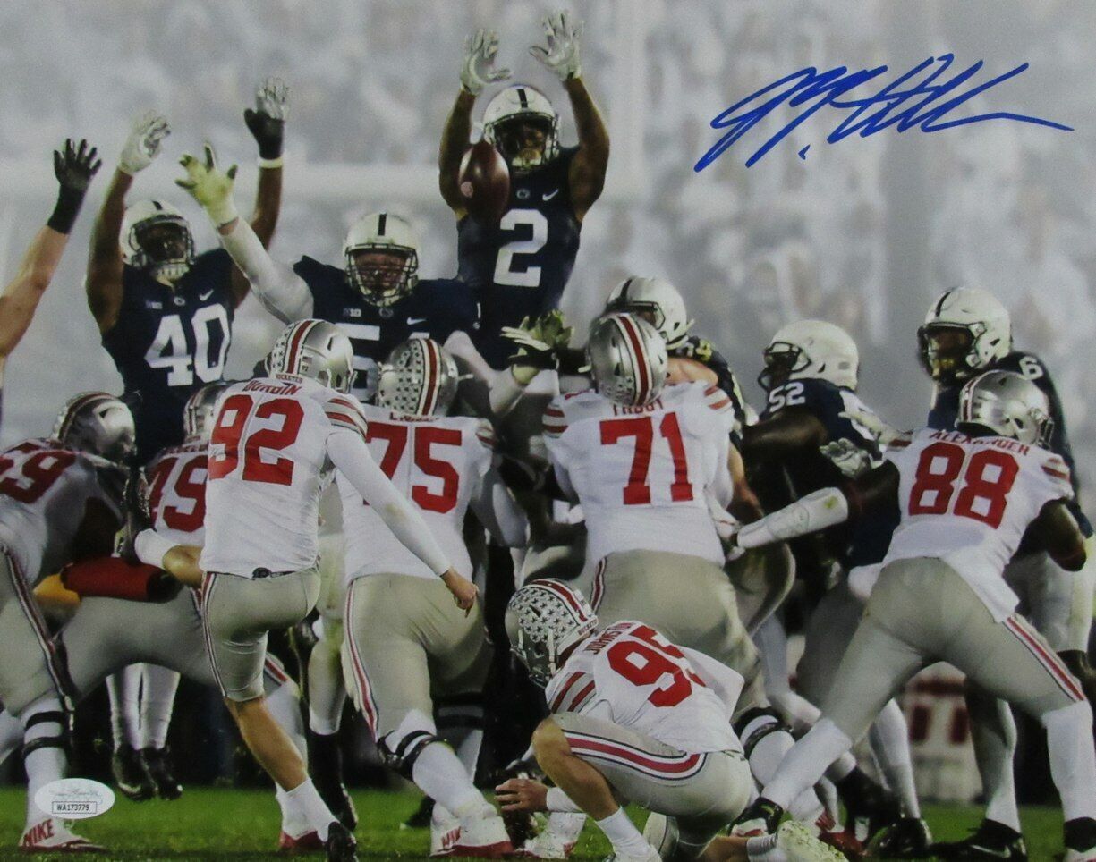 Marcus Allen Penn State Signed11x14 Photo Block Party vs. Ohio State  JSA 167381