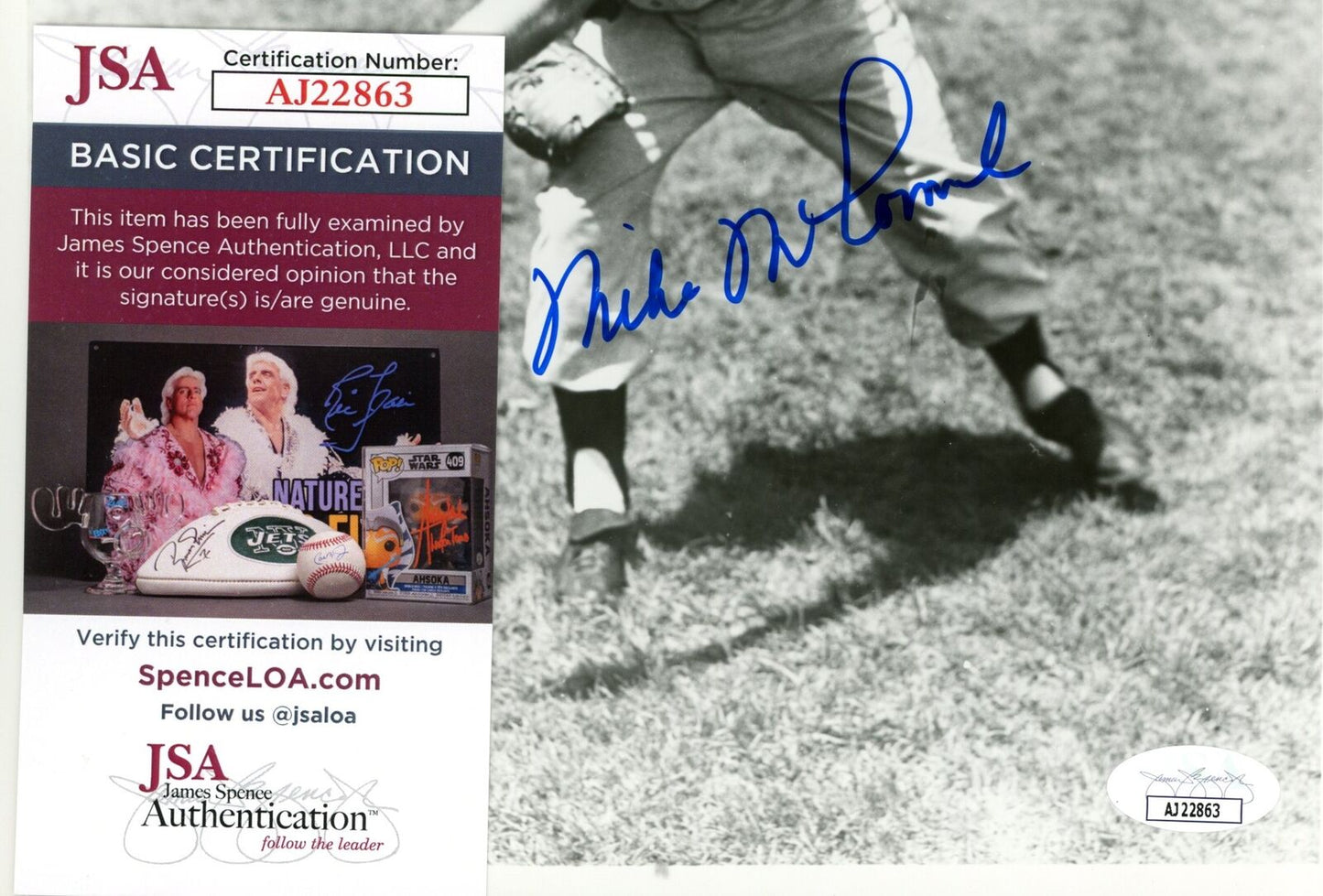 Mike McCormick Autographed 8x10 Photo New York Giants JSA 177884