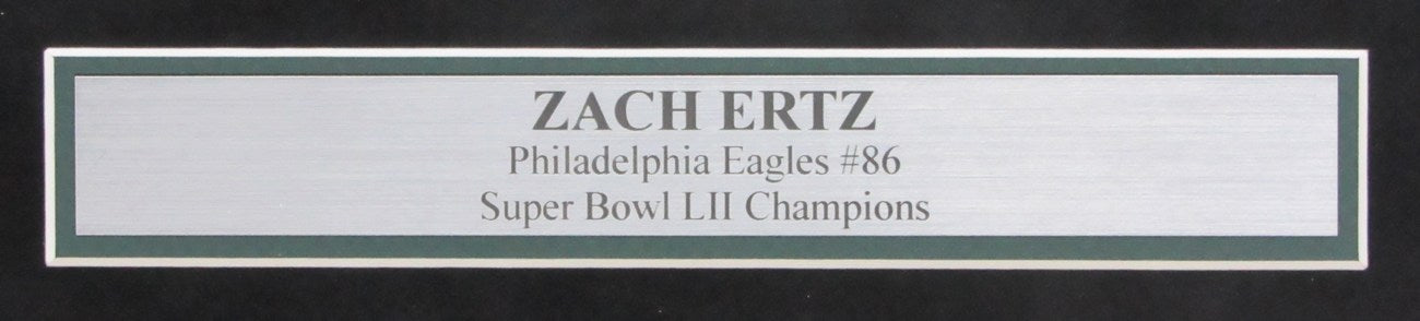 Zach Ertz Eagles Signed/Autographed SB LII Photo Collage Framed JSA 147562