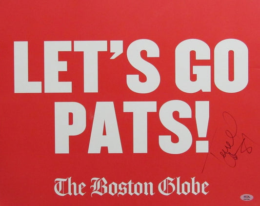 Terrell Owens Signed/Autographed 16x20 "Let's Go Pats!" Poster PSA/DNA 193252