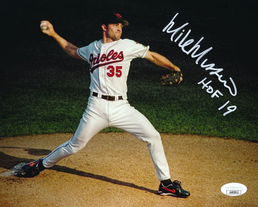 Mike Mussina HOF Autographed/Inscr 8x10 Photo Baltimore Orioles JSA 176959