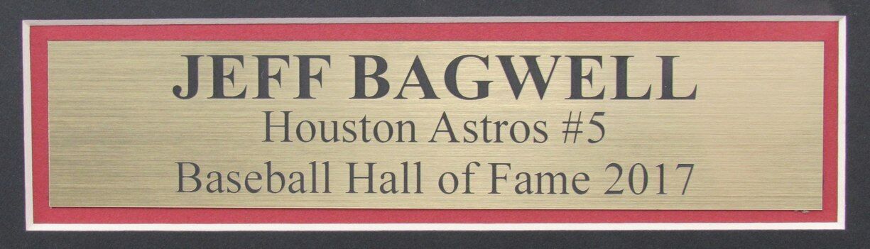 Jeff Bagwell HOF Autographed Baseball Jersey Astros Framed PSA/DNA 177526