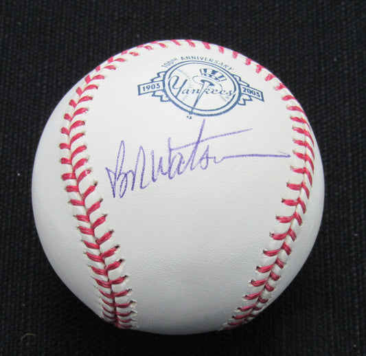 Bob Watson Signed/Auto Yankees 100th OML Baseball JSA  186870