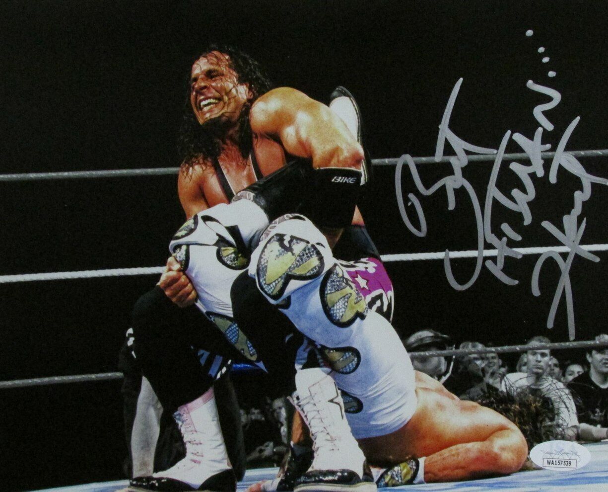 Bret Hart WWF Champion Autographed 8x10 Photo JSA