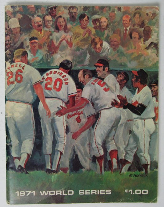 1971 Baltimore Orioles World Series Program Orioles vs. Pirates 144970