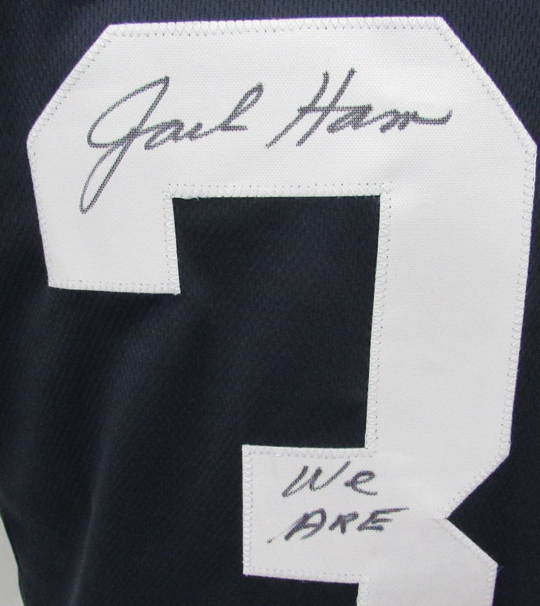 Jack Ham HOF Signed/Inscr Blue Penn State Custom Football Jersey Becket 192382