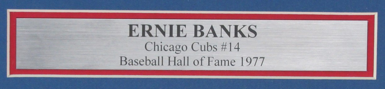 Ernie Banks HOF Signed/Autographed 8x10 Photo Chicago Cubs Framed JSA 190847