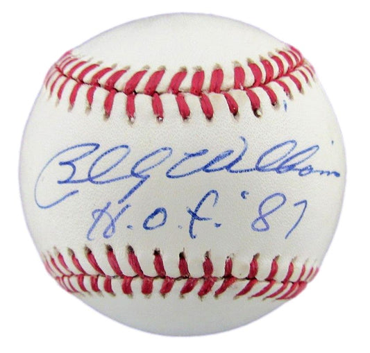 Billy Williams HOF Autographed/Inscribed ONL Baseball Cubs JSA 182624