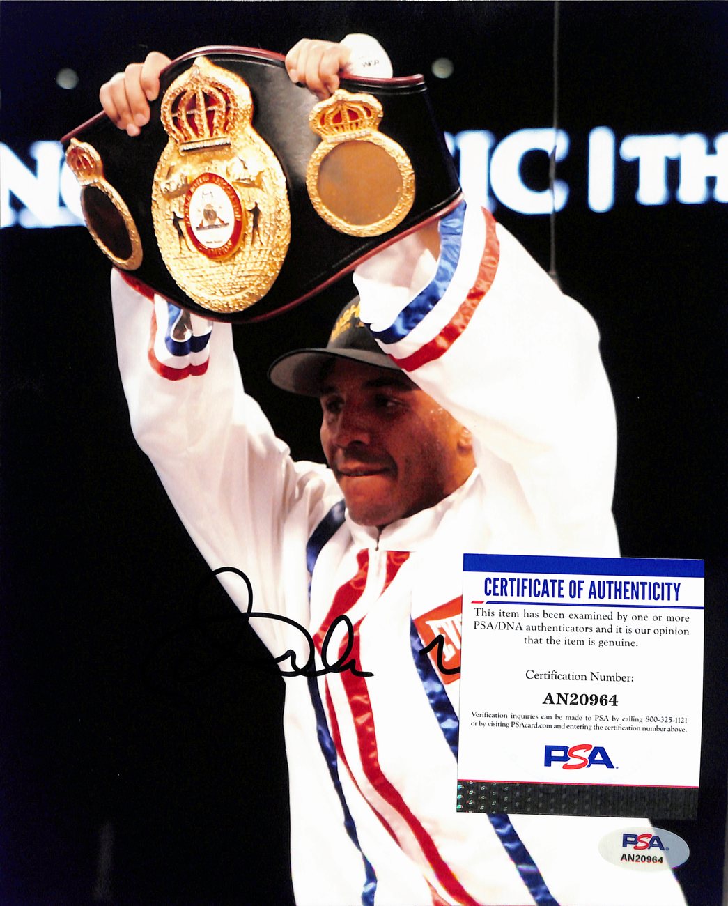 Andre Ward  Signed/Auto 8x10 Photo Professional Boxer PSA/DNA 189048