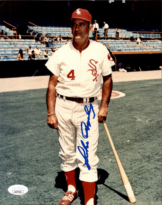 Luke Appling HOF Signed/Autographed 8x10 Photo Chicago White Sox JSA 191547