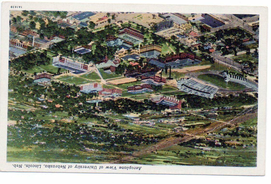 Vintage Postcard of University of Nebraska Stadium Postmarked 1938 143518